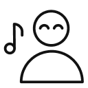 avatar with music note